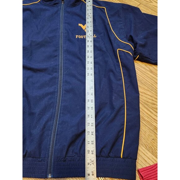West Virginia University WVU Football Jacket Full Zip Large Russell Athletics - Picture 4 of 4